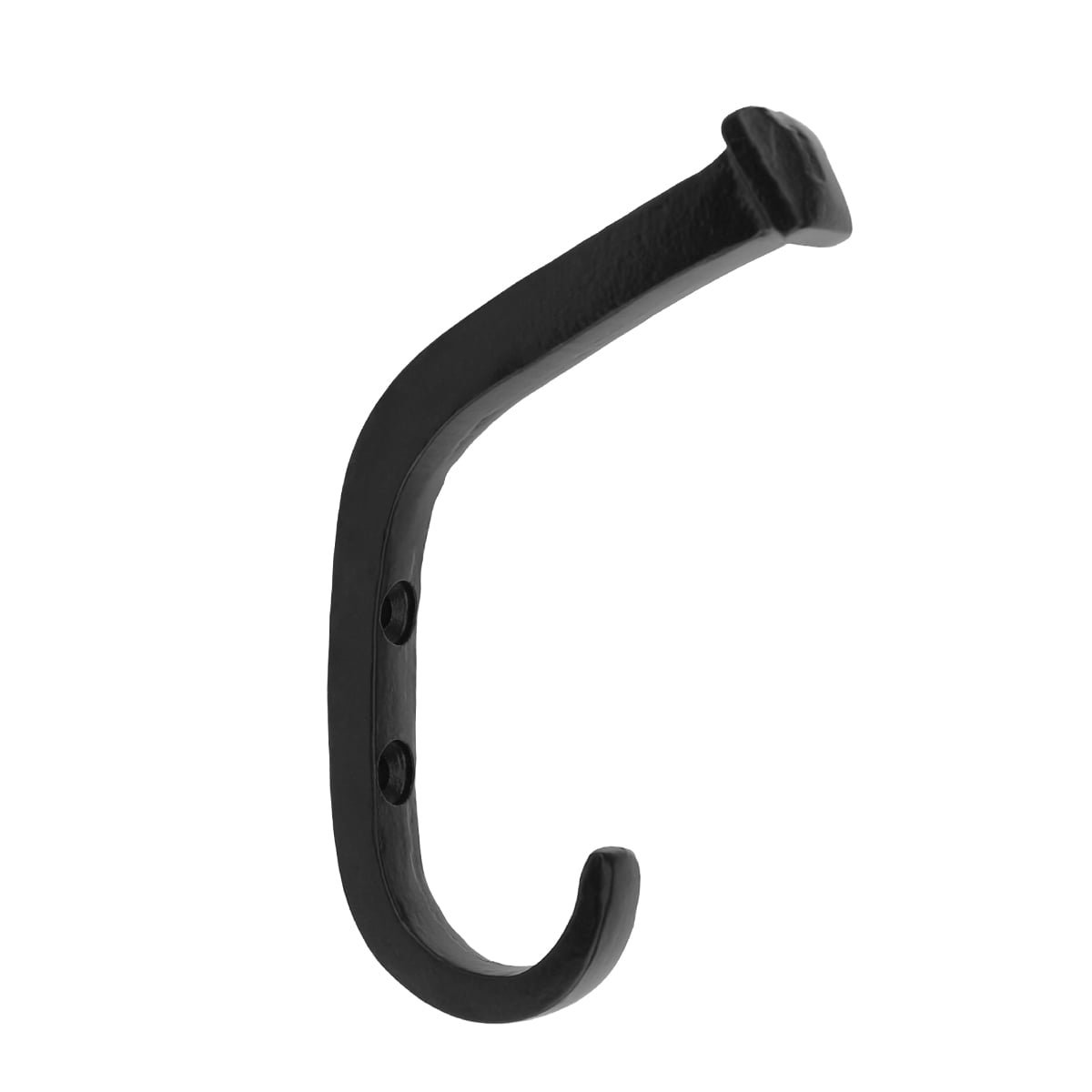 Wall hook black cast iron Barby - 110 mm