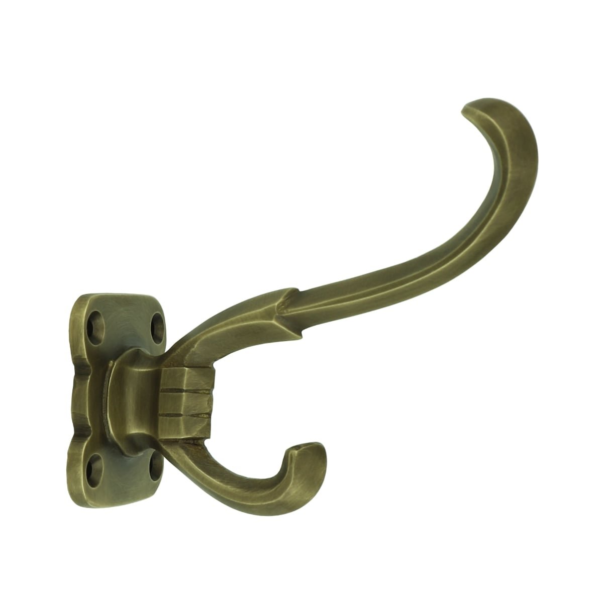 Dishcloth hook old brass Genthin - 80 mm
