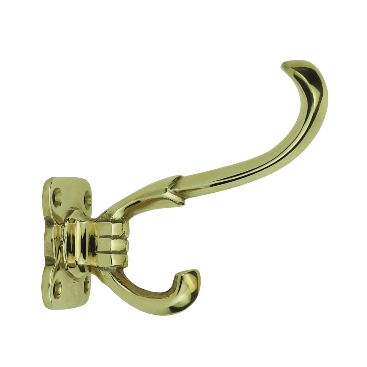 Coat hook shiny brass Anklam - 80 mm