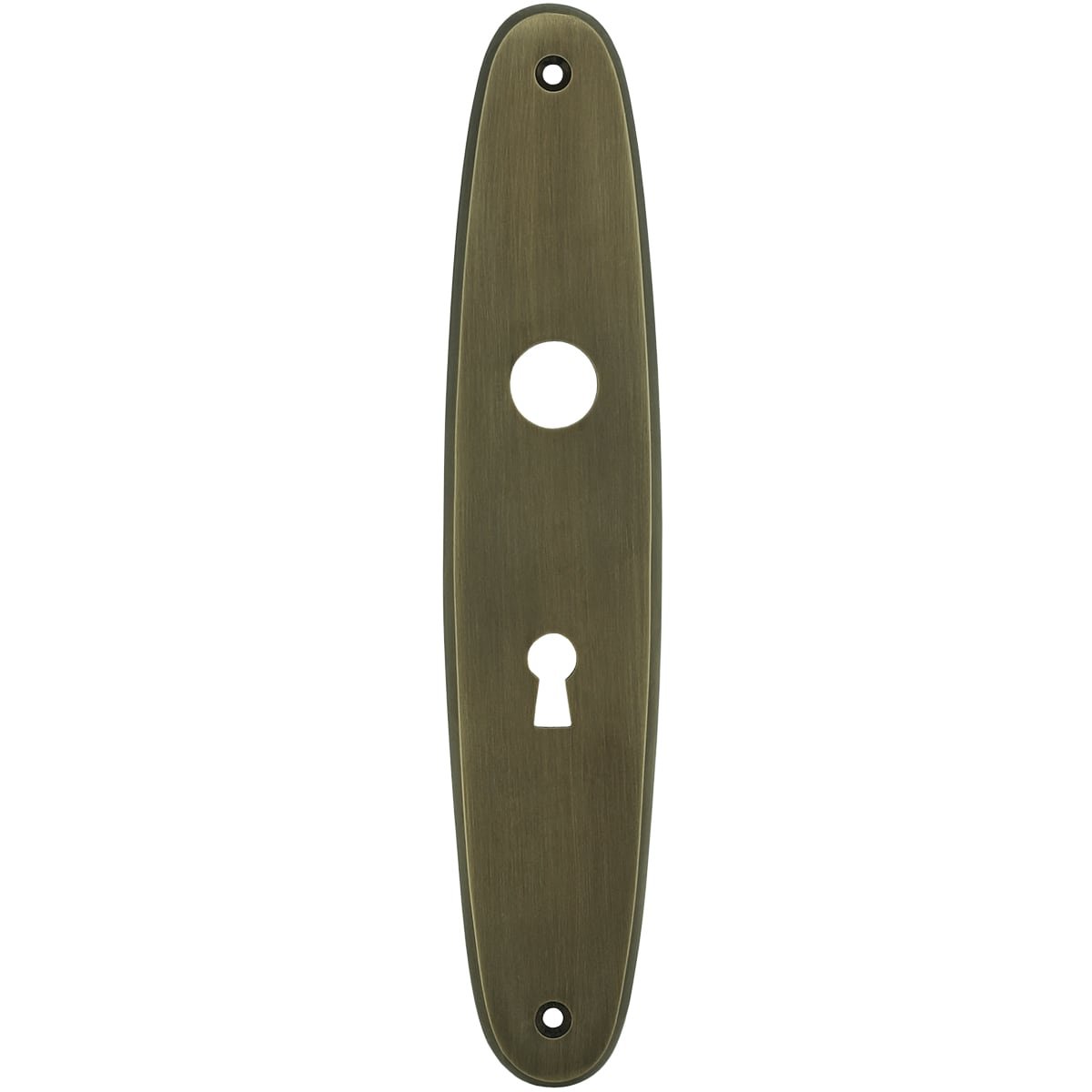 Long shield oval keyhole Hennef - 225 mm