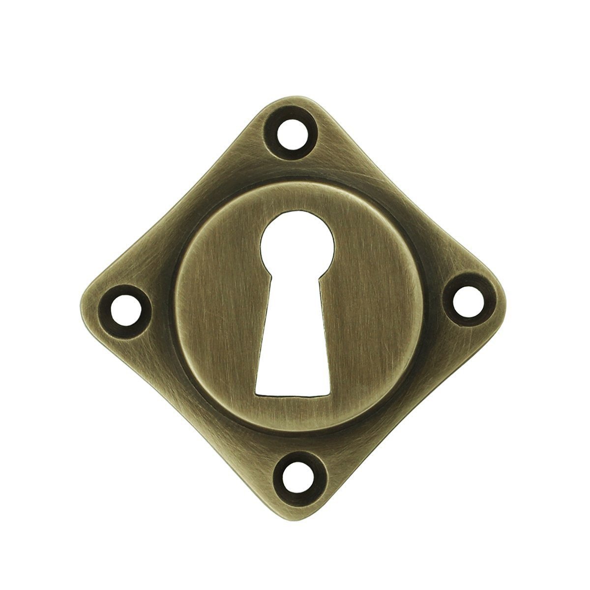 Plaque à clé en laiton antique Gransee - 51 mm