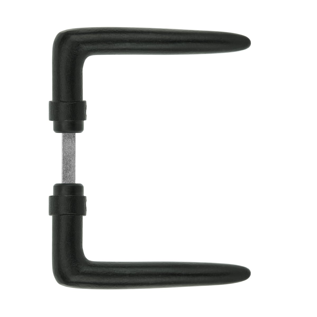 Door handle black cast iron Altötting - 115 mm