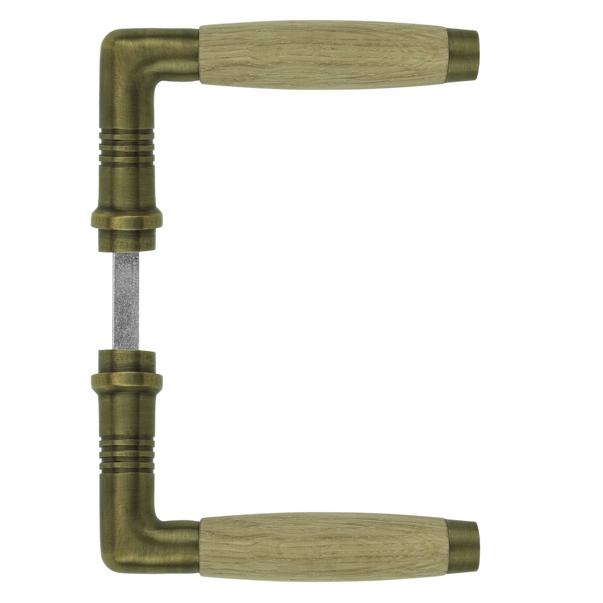 Inner handle bronze oak wood Belzig - 110 mm