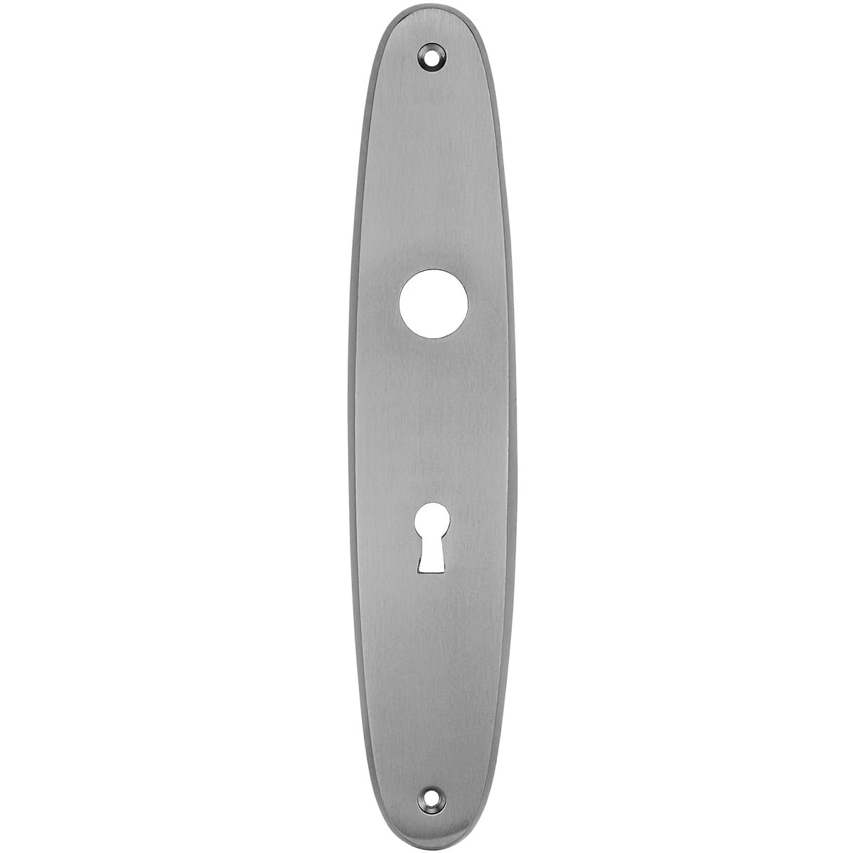 Door handle shield nickel key Vilbel - 225 mm
