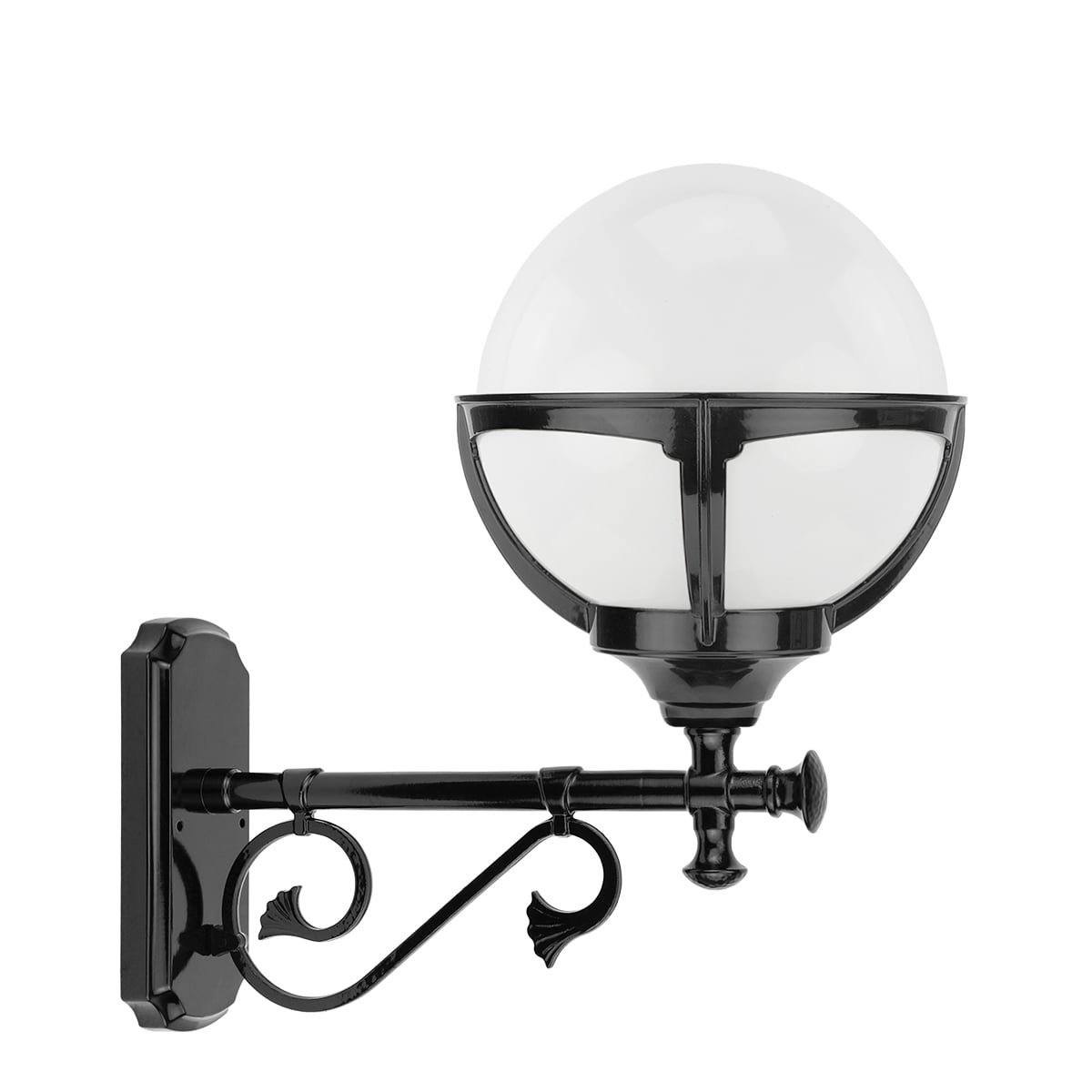 Lampe de porte boule blanche Barnflair - 48 cm