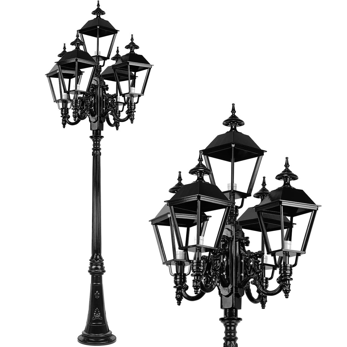 Outdoor lantern high Cruquius 5-Light - 290 cm