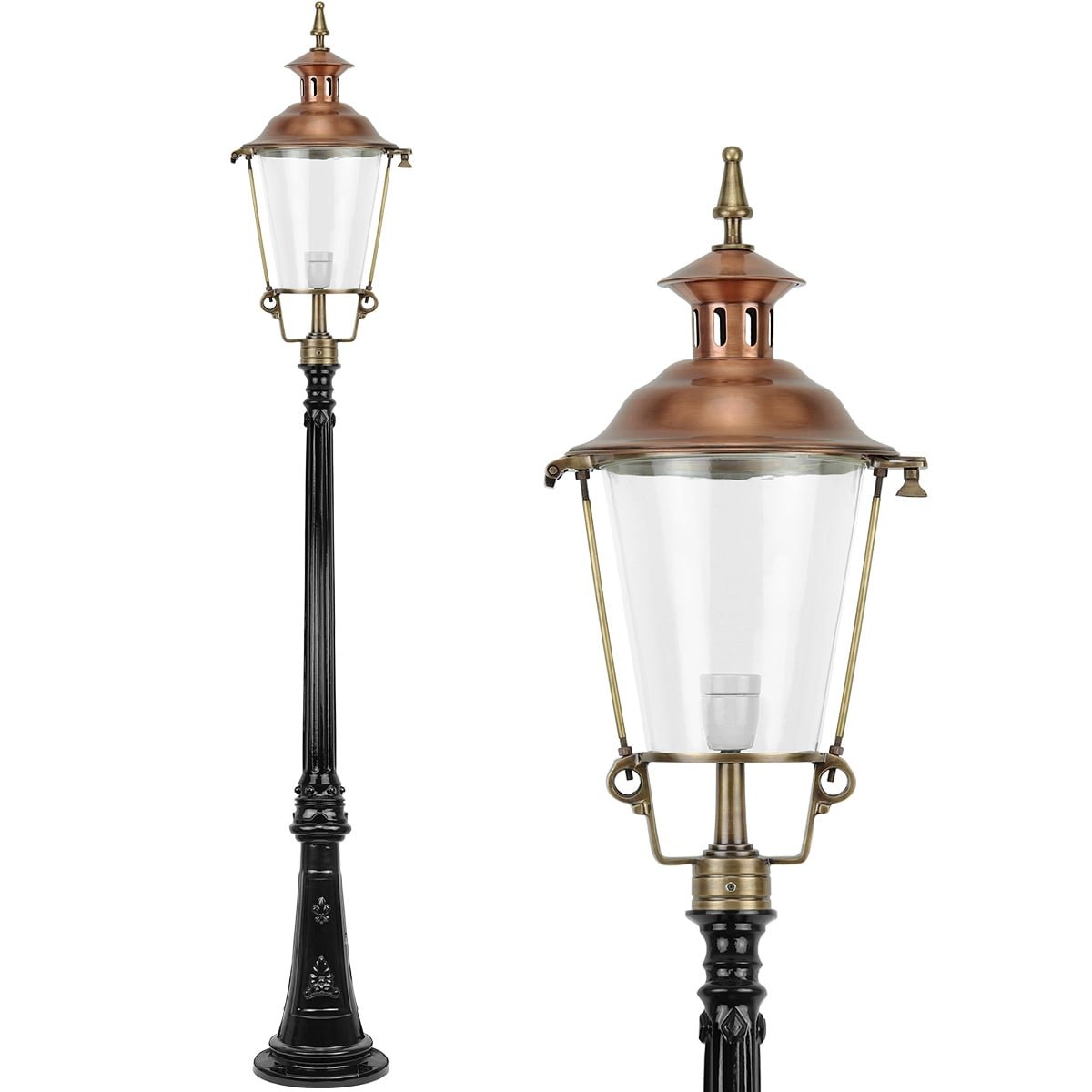 Lanterne forhave Firdgum kobber - 255 cm