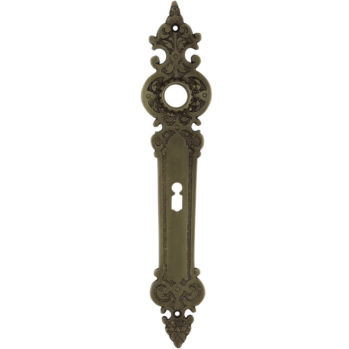 Crank shield bronze door key Bogen - 280 mm
