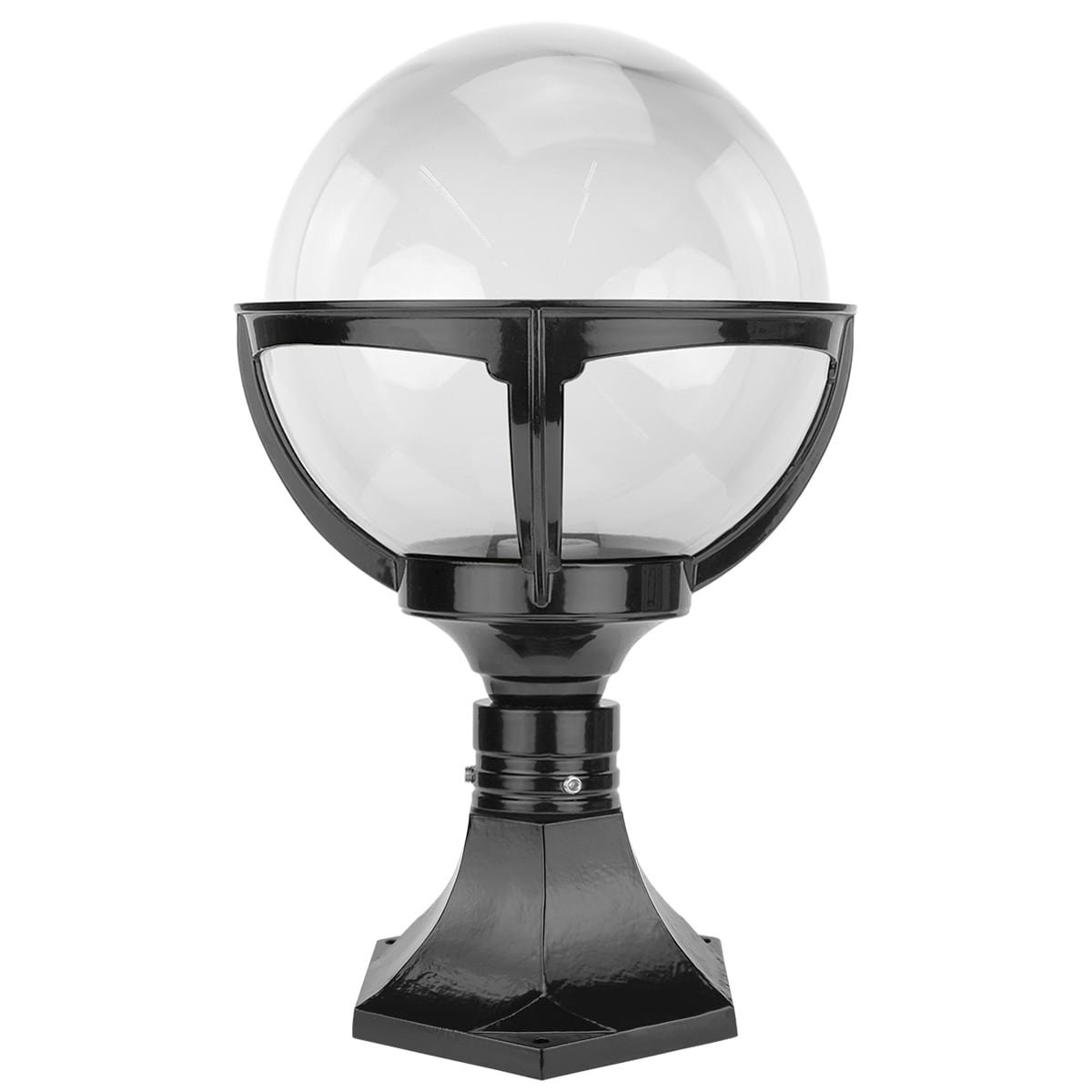 Buitenlampen Retro Design Bollamp staand transparant Bornwird - 42 cm