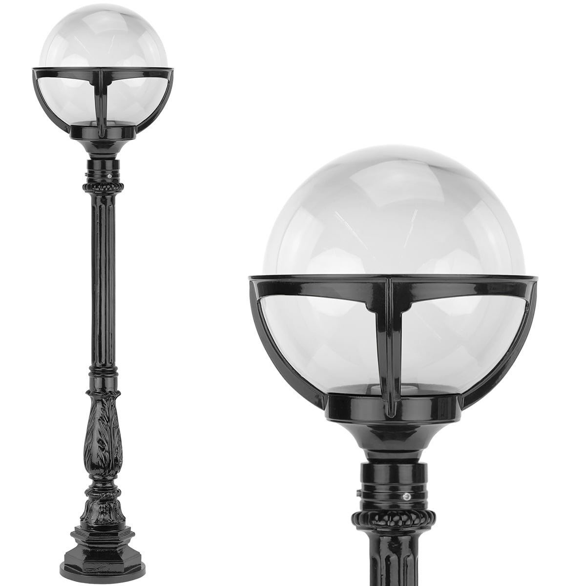 Lanterne boule verre clair Crixhoek - 120 cm