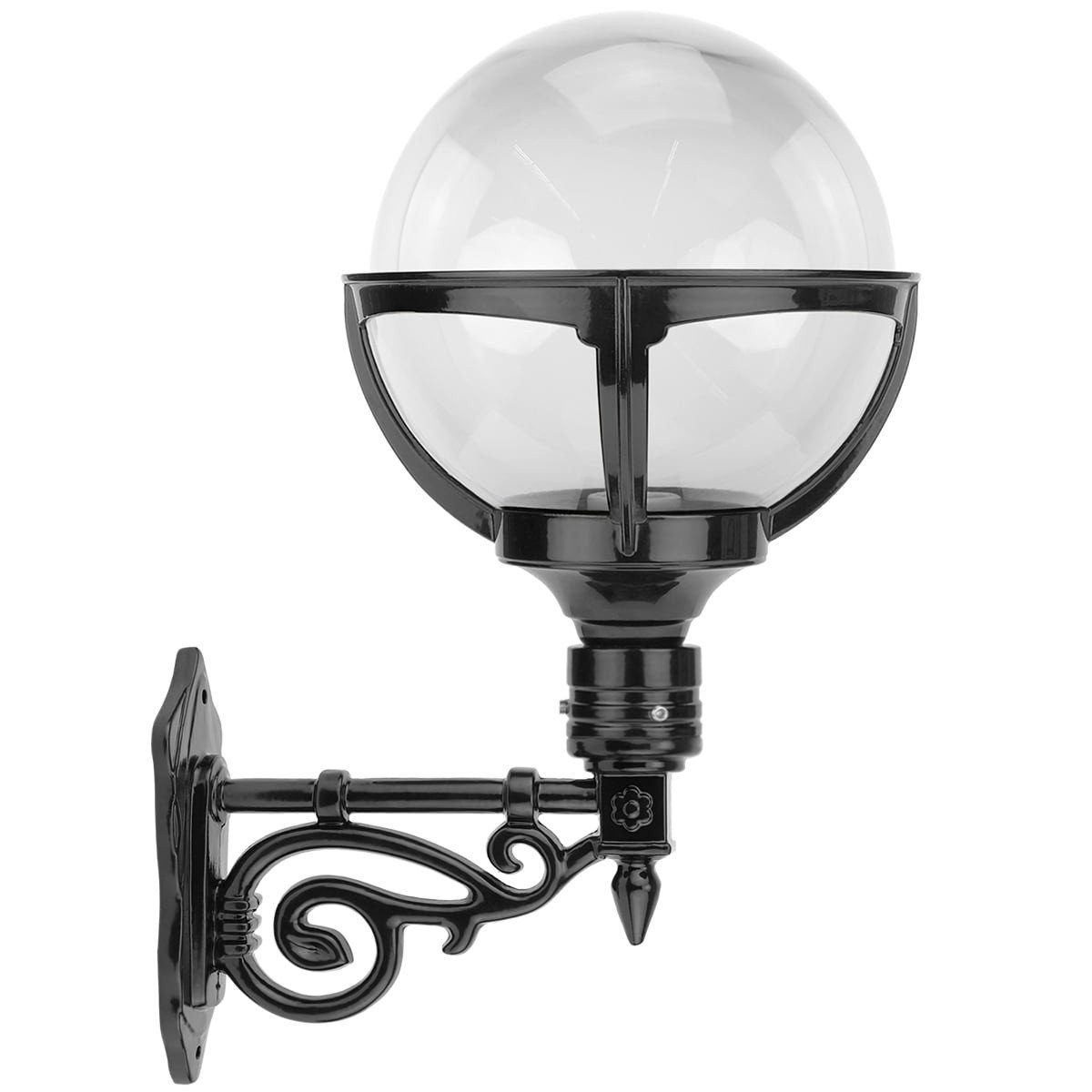 Buitenlampen Tijdloos Rustiek Bollamp transparant glas Loosdrecht - 50 cm