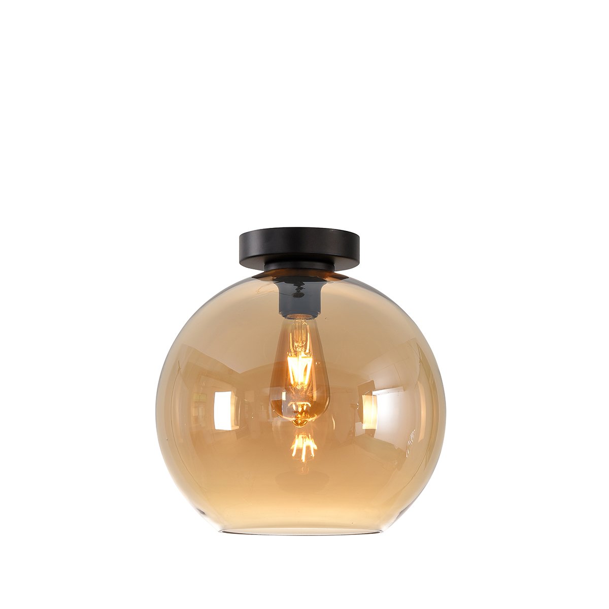 Deckenlampe kugel gold glas Cadeo - Ø 20 cm