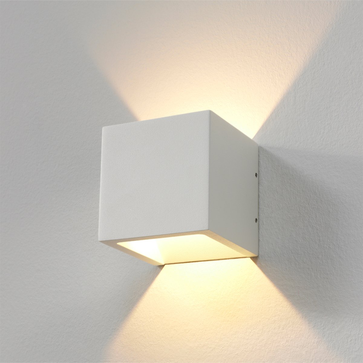 Væglampe Cube up down hvid Torno - 10 cm