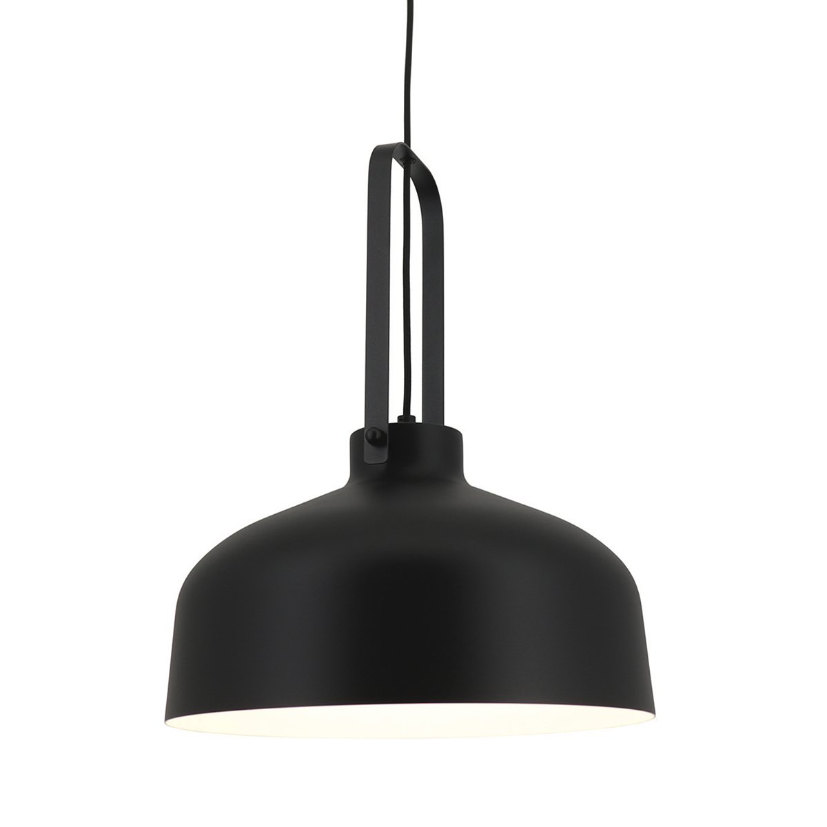 Fabrik lampe industriel sort Vaglia - Ø 37,5 cm
