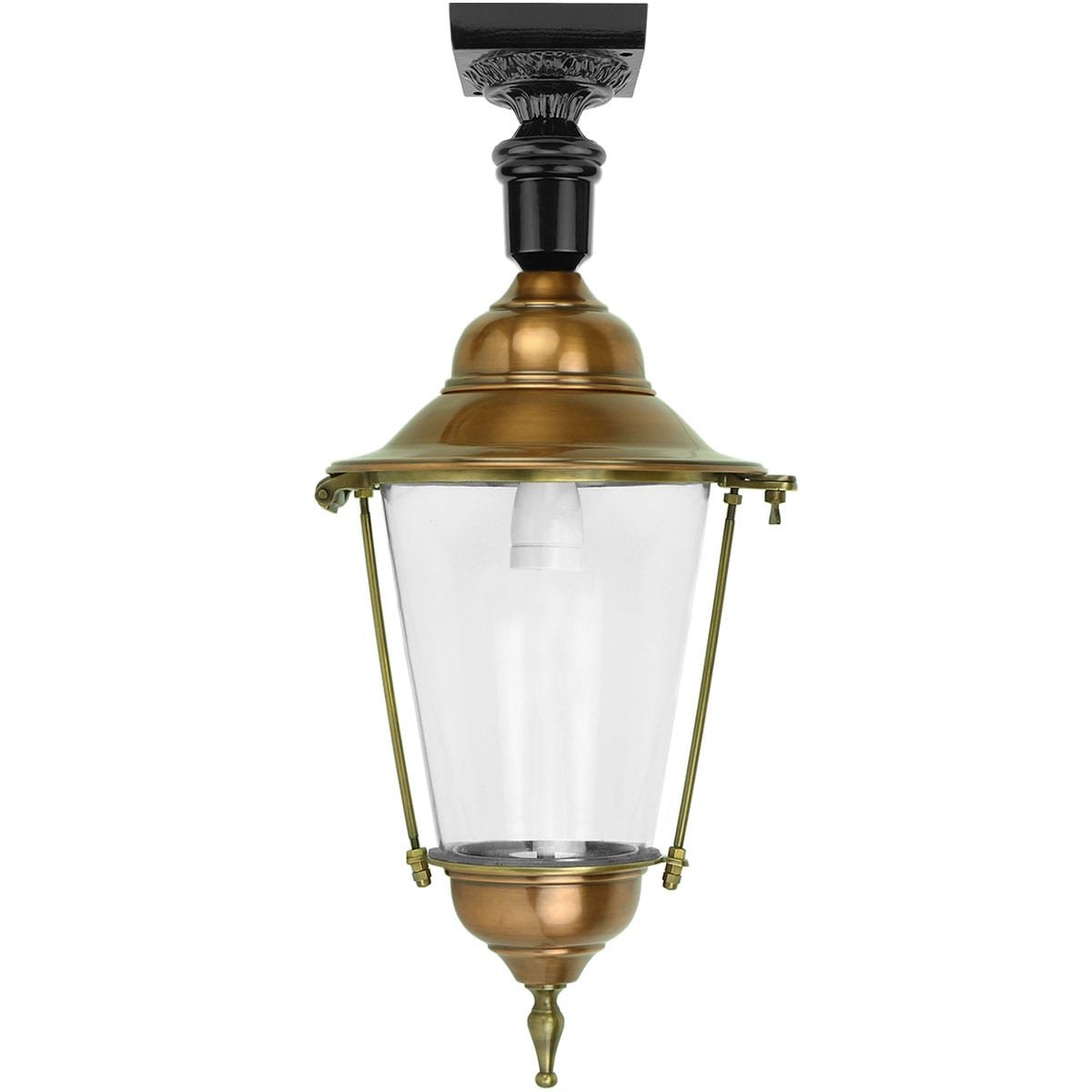 Outdoor Lamps Classic Rural Ceiling lantern Balkbrug copper - 69 cm