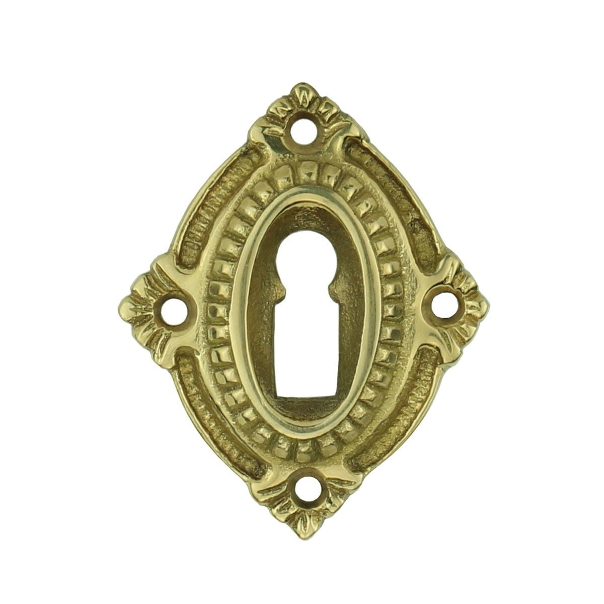 Hardware Door Rosettes Keyhole rosette with lilies Dömitz - 66 mm