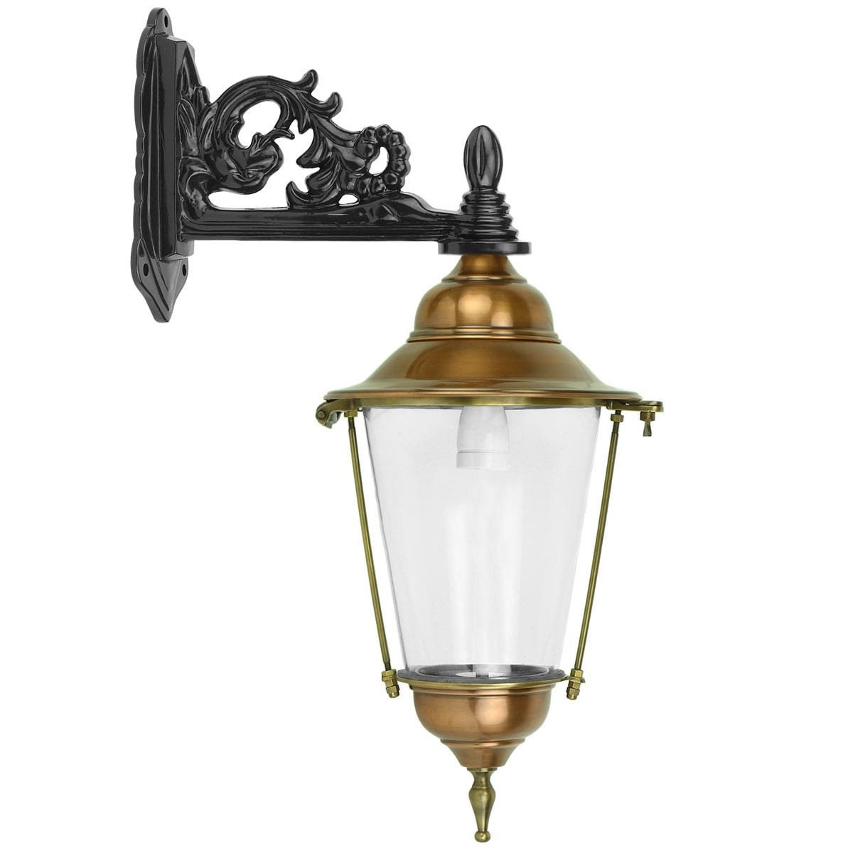 Outdoor Lamps Classic Rural Wall lantern Daniken copper - 45 cm 