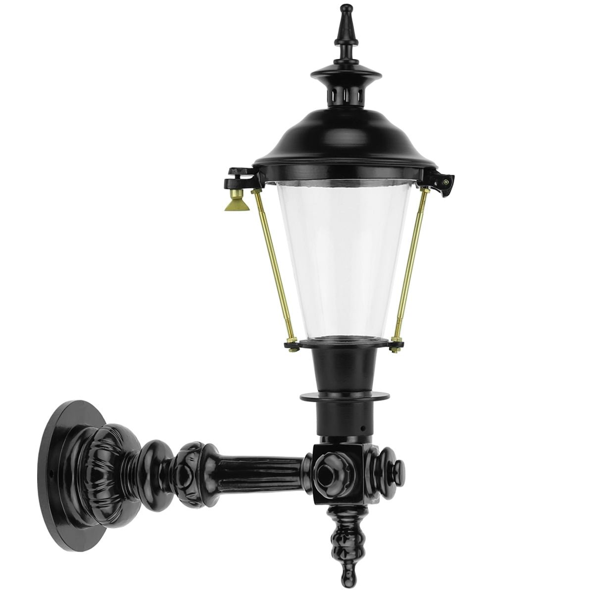 Buitenlampen Klassiek Landelijk Wandlamp buiten op arm Burghorn - 50 cm